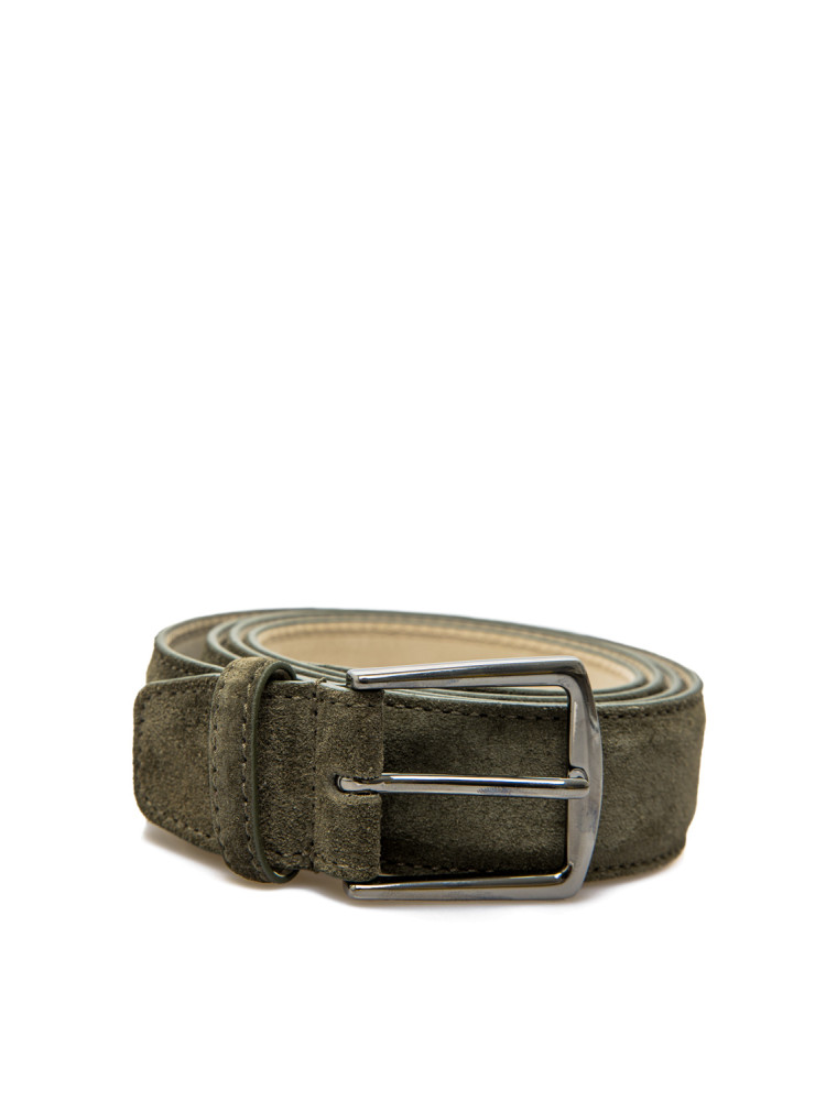 Aurélien suede leather belt Aurélien  SUEDE LEATHER BELTgroen - www.credomen.com - Credomen