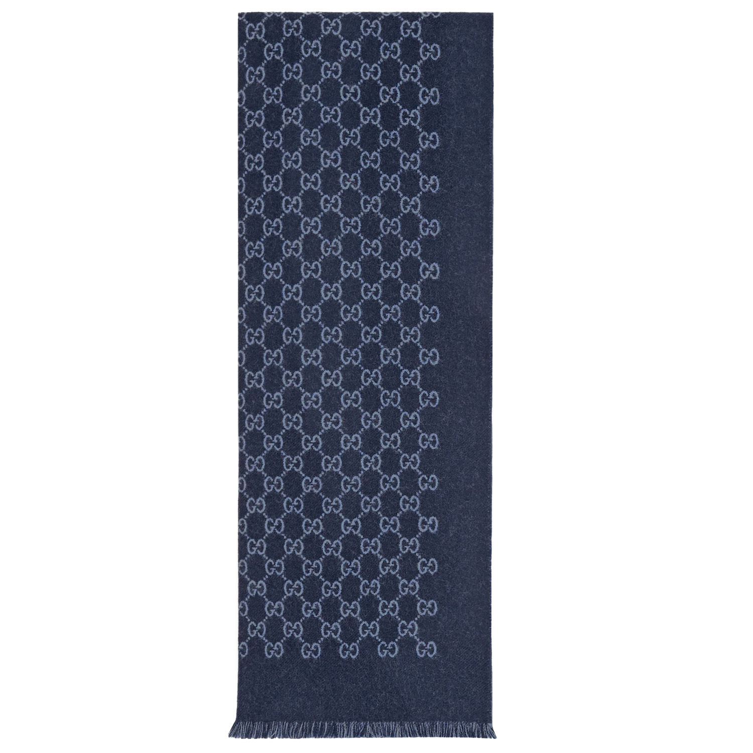 gucci double jacquard gg wool scarf