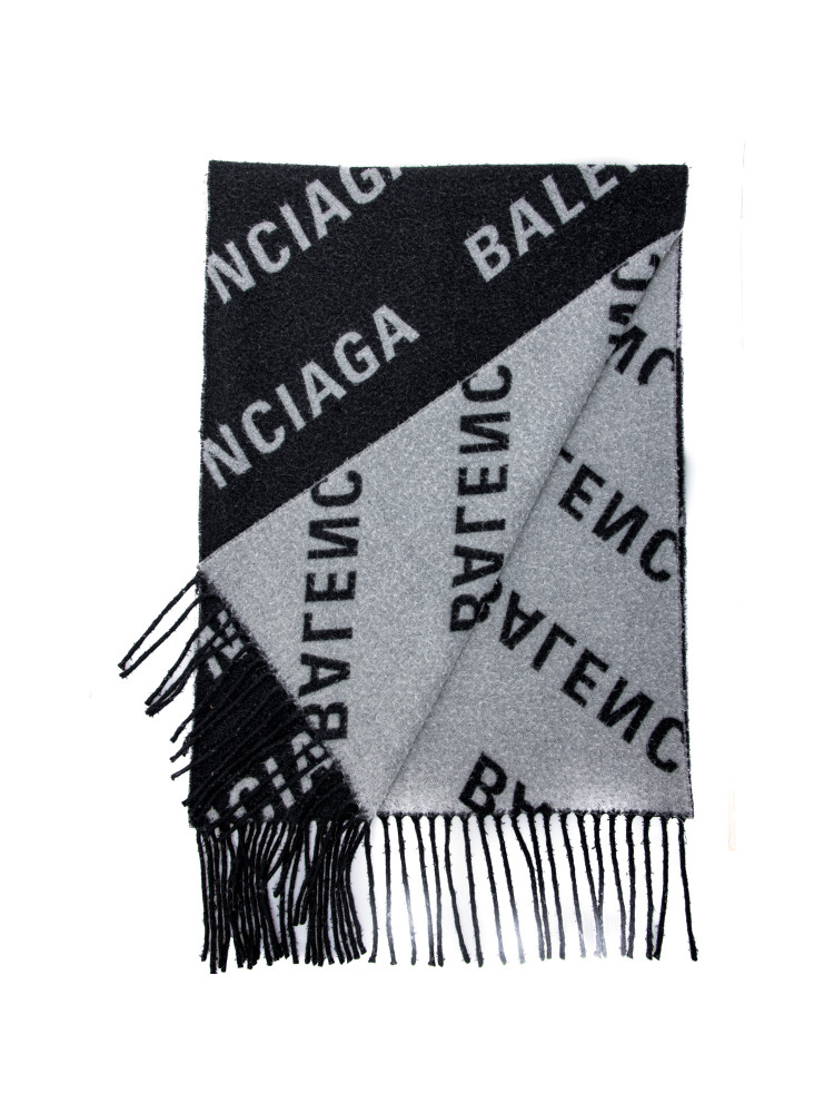 Balenciaga scarf allover big Balenciaga  SCARF ALLOVER BIGzwart - www.credomen.com - Credomen