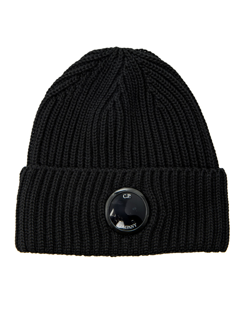 C.P. COMPANY lens beanie C.P. COMPANY  LENS BEANIEzwart - www.credomen.com - Credomen