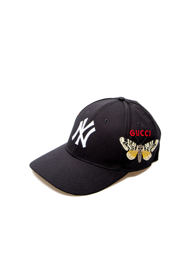 gucci yankees hat black