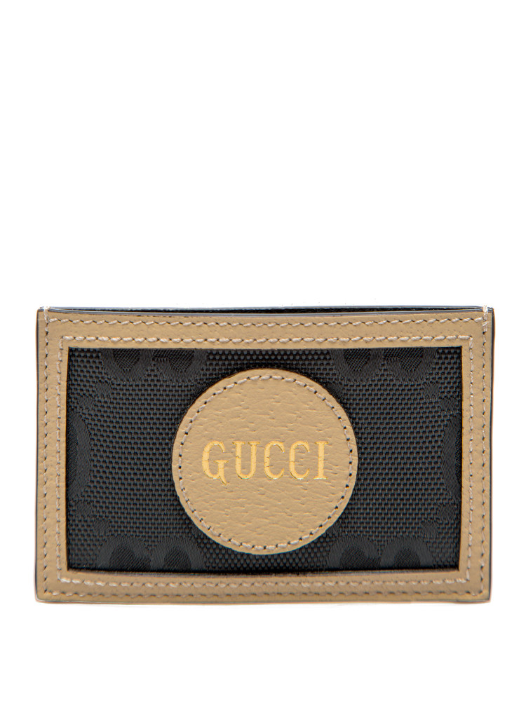 GG Logo Patch Supreme Card Holder in Black Gucci