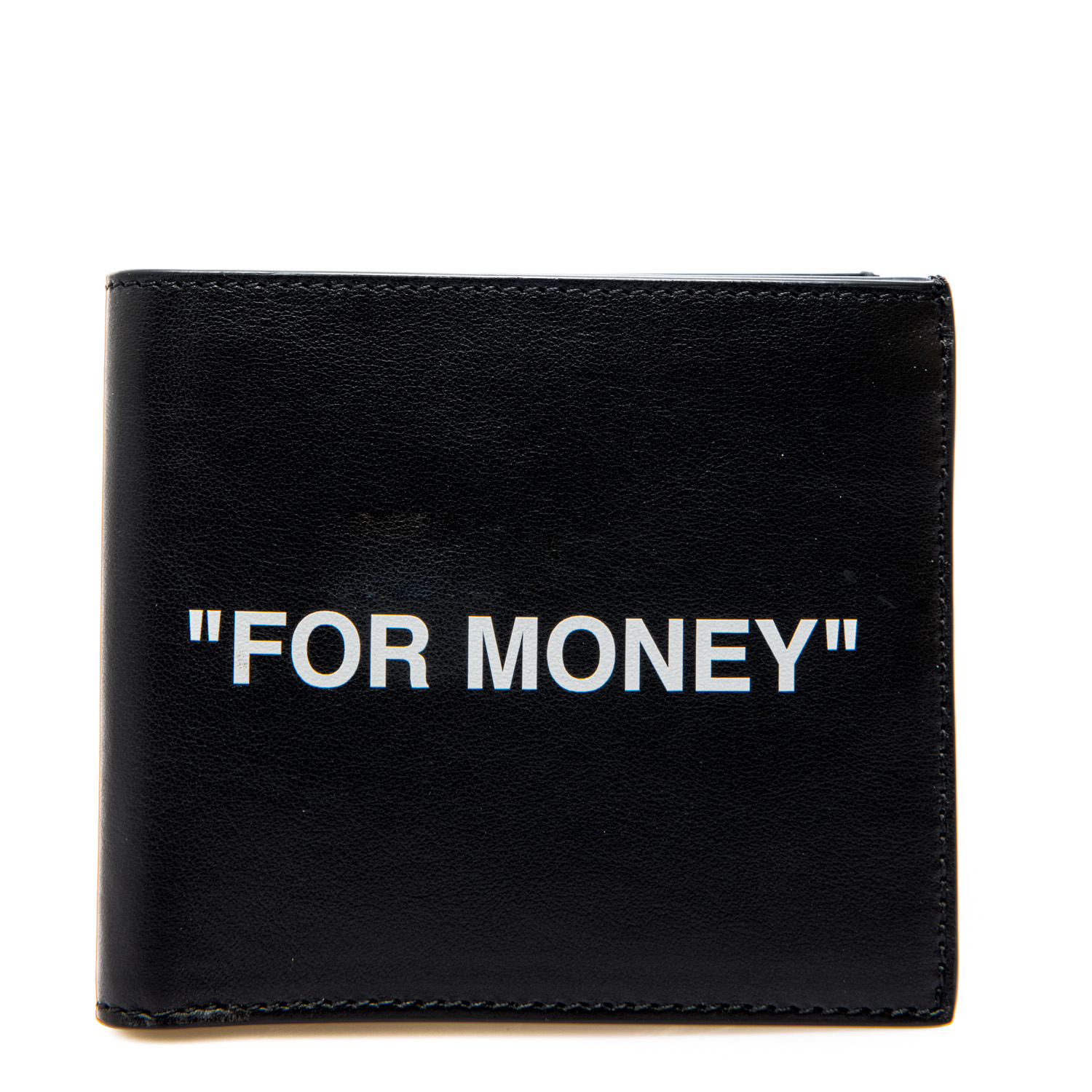 Off-White Quote Bifold Wallet Black