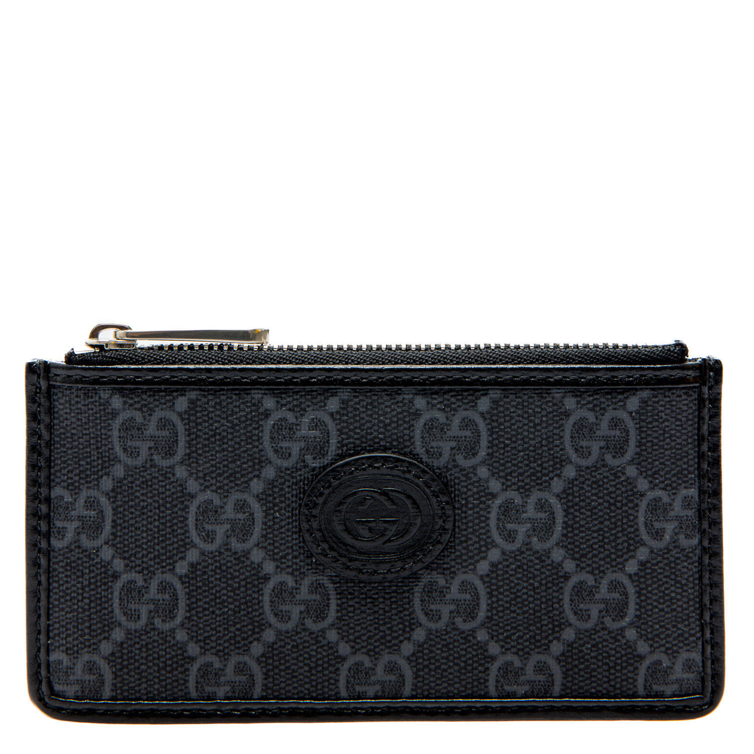 gucci card case black