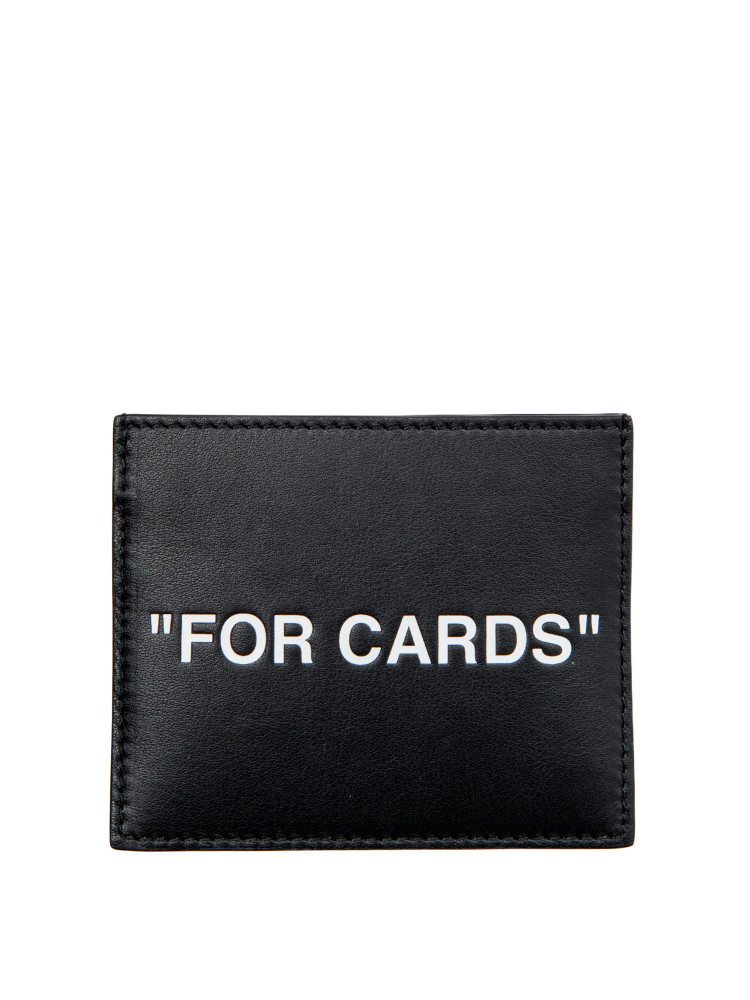 Off White quote card case Off White  QUOTE CARD CASEzwart - www.credomen.com - Credomen