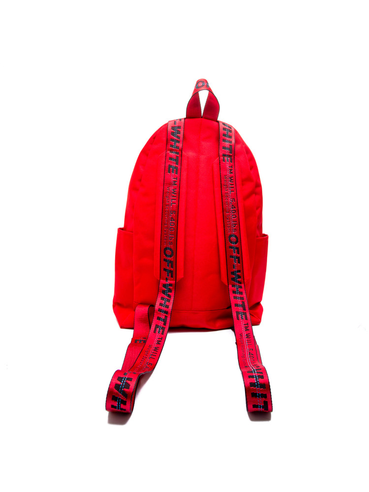 Off white red backpack hot sale